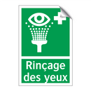 Rinçage des yeux