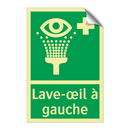Lave-œil à gauche