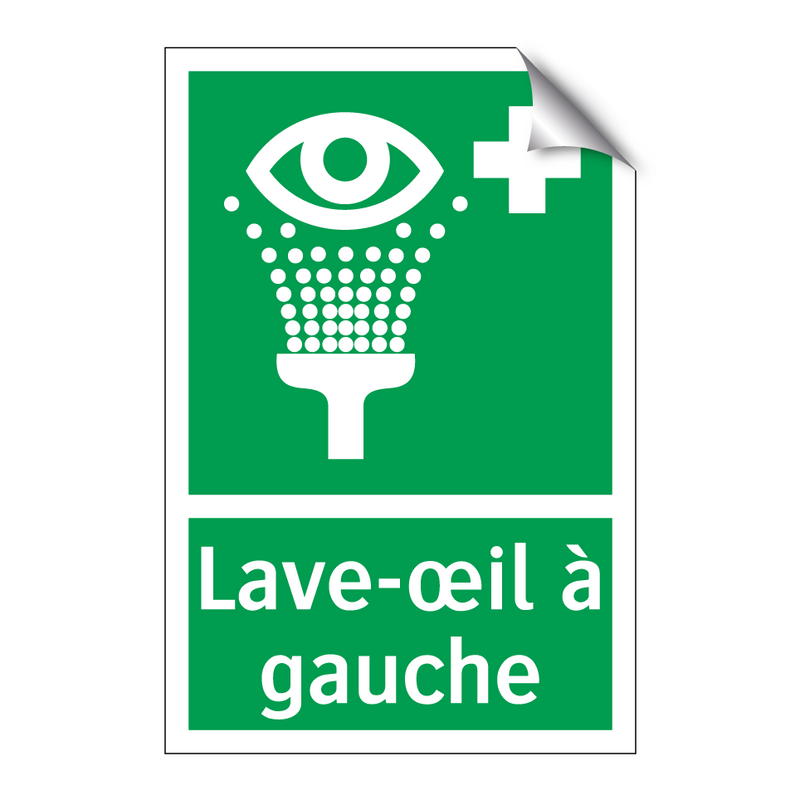 Lave-œil à gauche