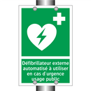 Défibrillateur externe automatisé à utiliser en cas d'urgence usage public