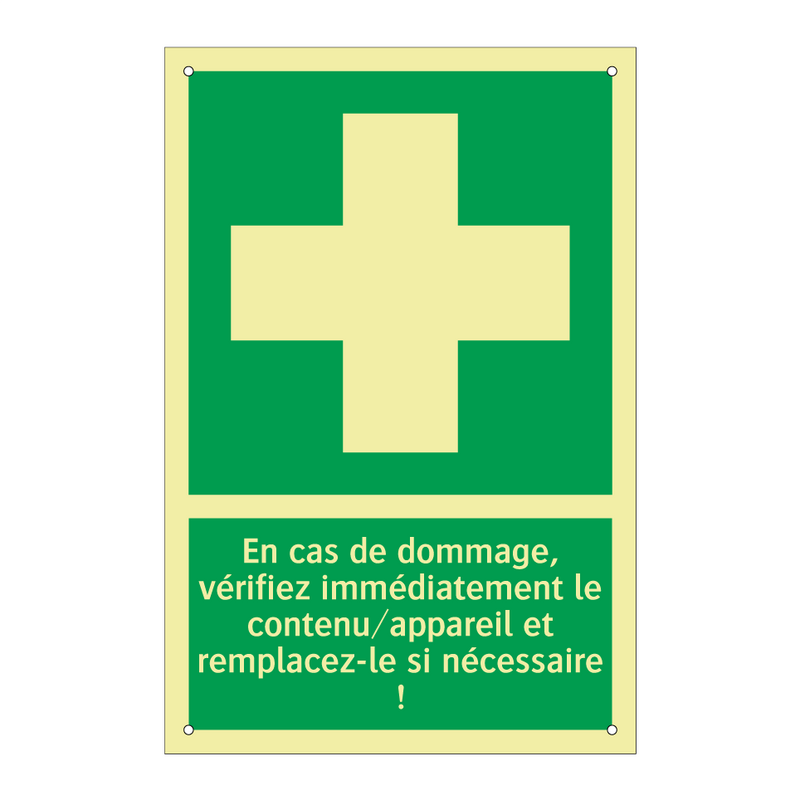 En cas de dommage, vérifiez immédiatement le contenu/appareil et remplacez-le si nécessaire !