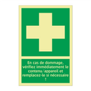 En cas de dommage, vérifiez immédiatement le contenu/appareil et remplacez-le si nécessaire !