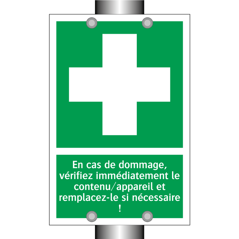 En cas de dommage, vérifiez immédiatement le contenu/appareil et remplacez-le si nécessaire !
