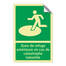Zone de refuge extérieure en cas de catastrophe naturelle
