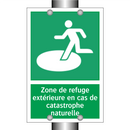 Zone de refuge extérieure en cas de catastrophe naturelle