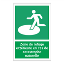 Zone de refuge extérieure en cas de catastrophe naturelle