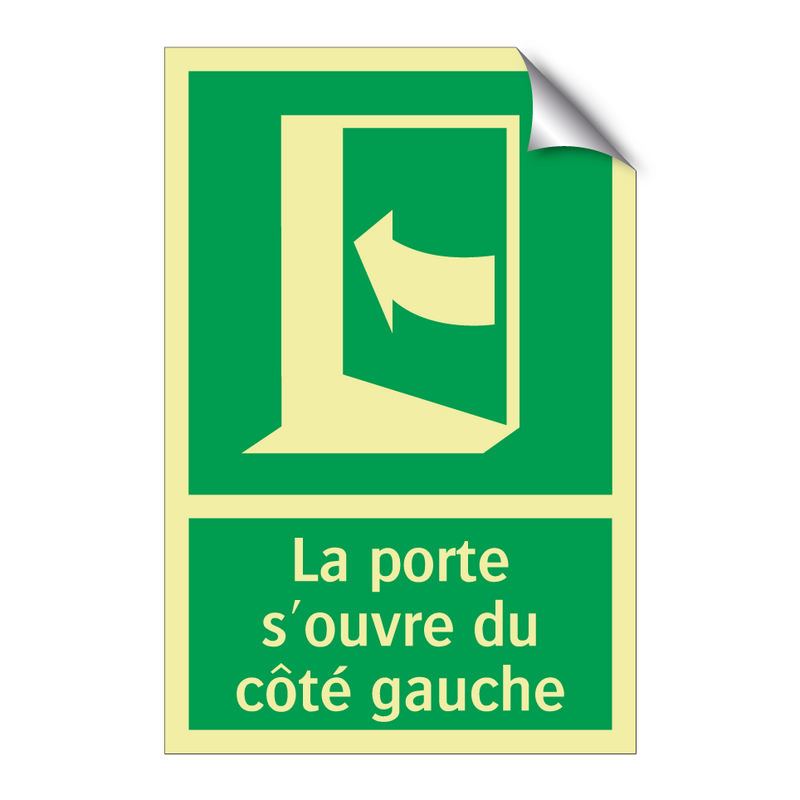 La porte s'ouvre du côté gauche