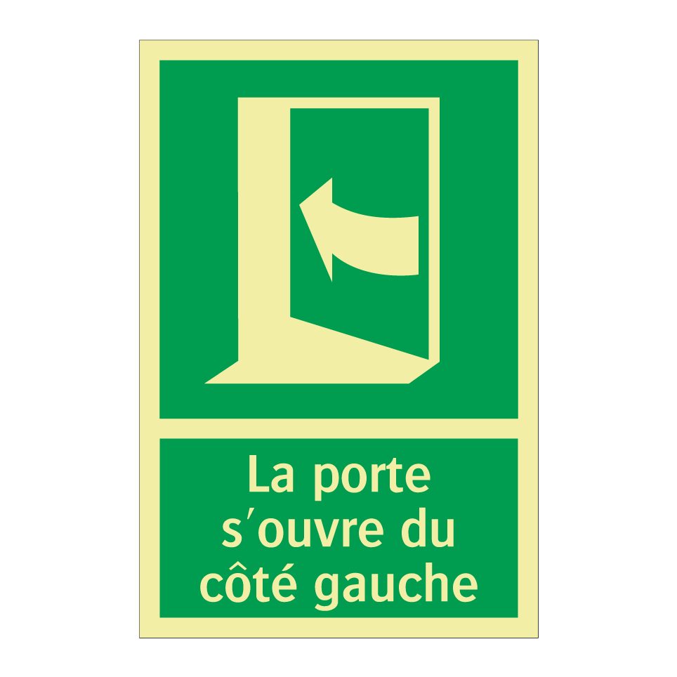 La porte s'ouvre du côté gauche