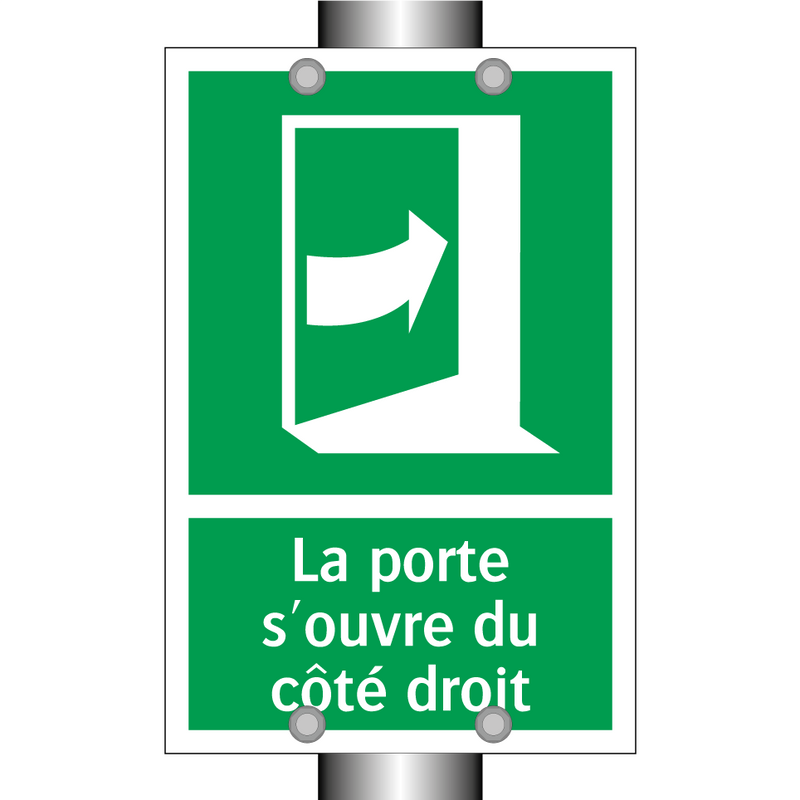 La porte s'ouvre du côté droit