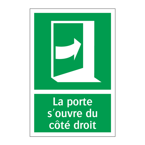 La porte s'ouvre du côté droit