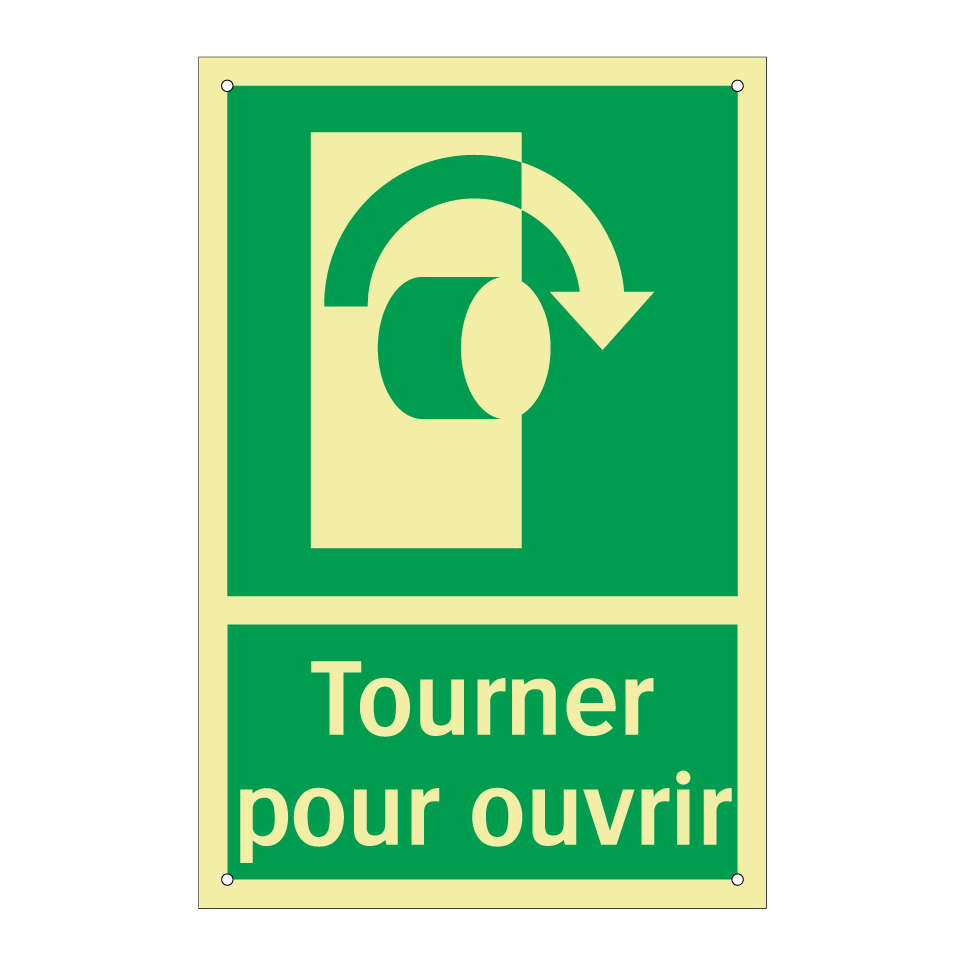 Tourner pour ouvrir