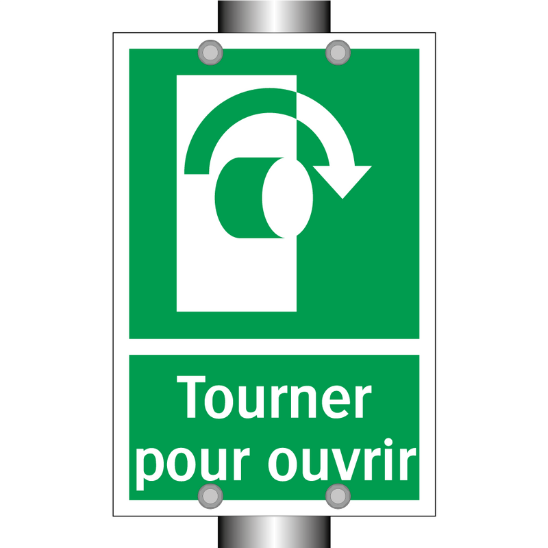 Tourner pour ouvrir