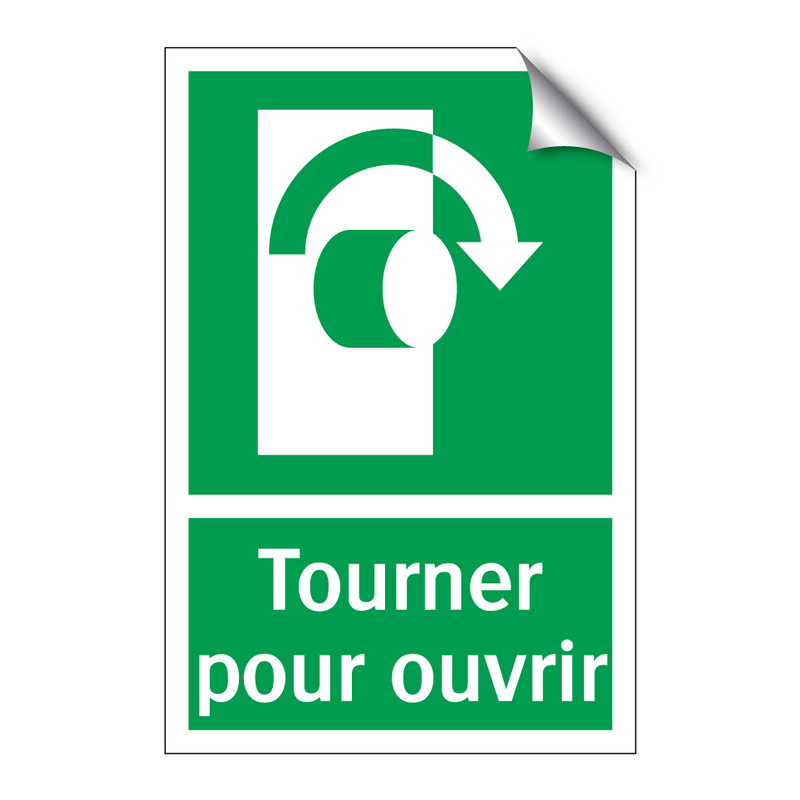 Tourner pour ouvrir