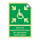 Point de rassemblement pour les personnes handicapées
