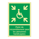 Point de rassemblement pour les personnes handicapées