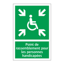 Point de rassemblement pour les personnes handicapées