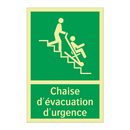 Chaise d'évacuation d'urgence