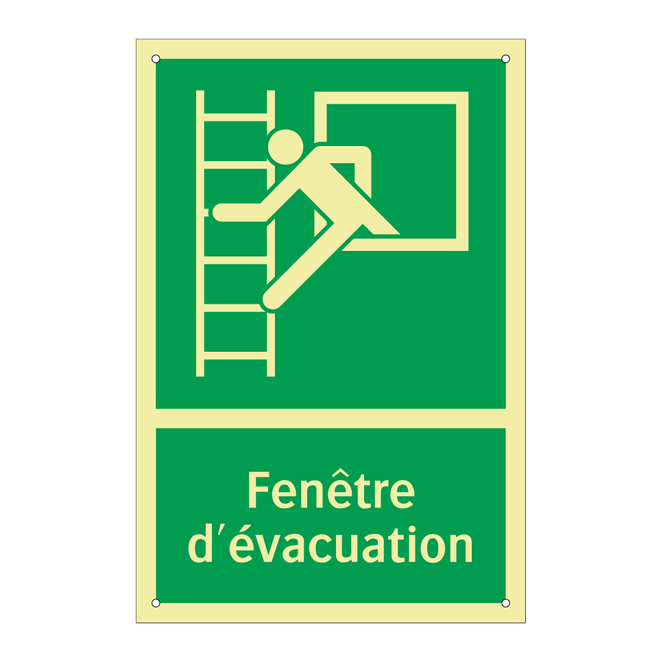 Fenêtre d'évacuation