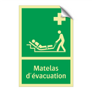 Matelas d'évacuation