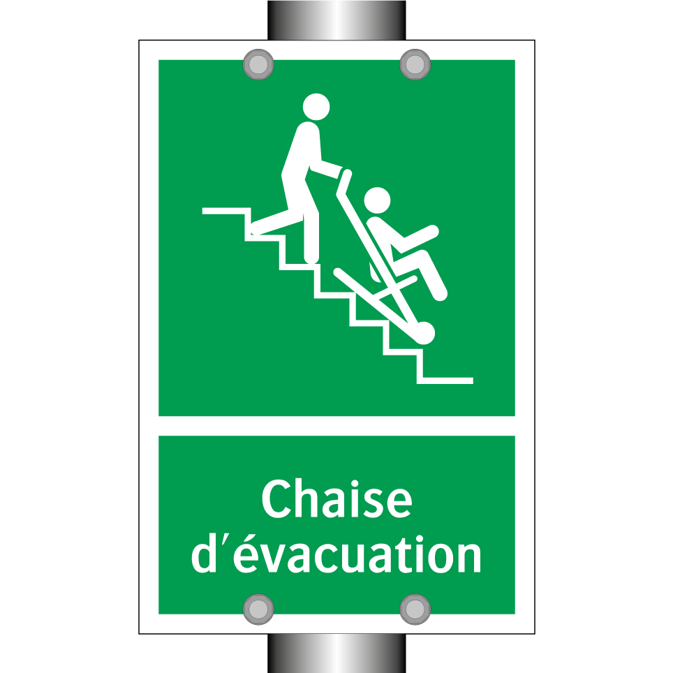 Chaise d'évacuation