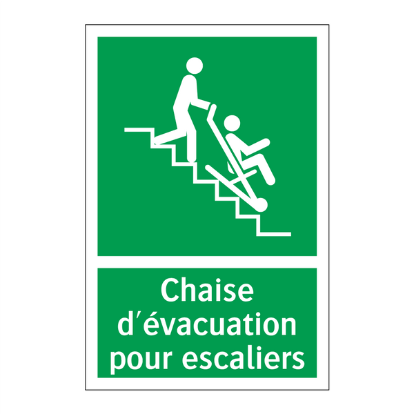 Chaise d'évacuation pour escaliers