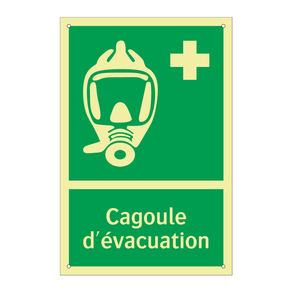 Cagoule d'évacuation