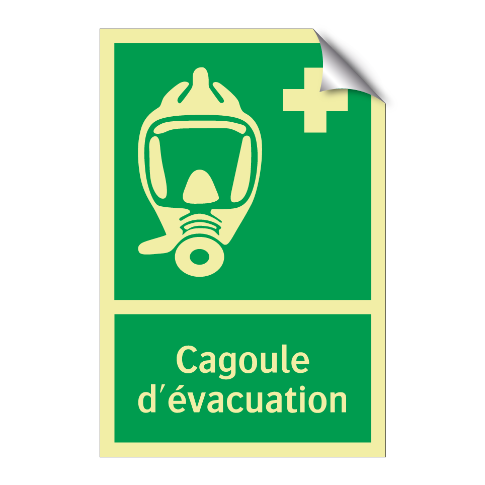 Cagoule d'évacuation