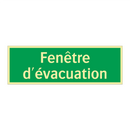 Fenêtre d'évacuation