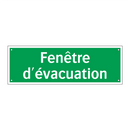 Fenêtre d'évacuation