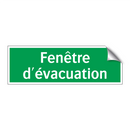 Fenêtre d'évacuation