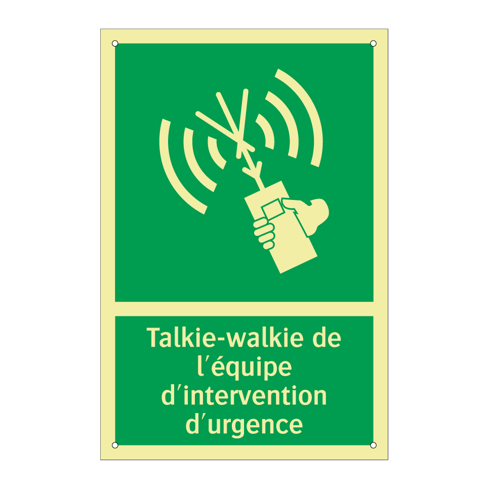 Talkie-walkie de l'équipe d'intervention d'urgence