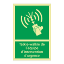 Talkie-walkie de l'équipe d'intervention d'urgence
