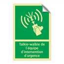 Talkie-walkie de l'équipe d'intervention d'urgence