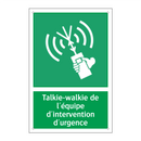 Talkie-walkie de l'équipe d'intervention d'urgence
