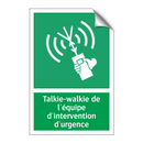 Talkie-walkie de l'équipe d'intervention d'urgence