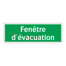 Fenêtre d'évacuation