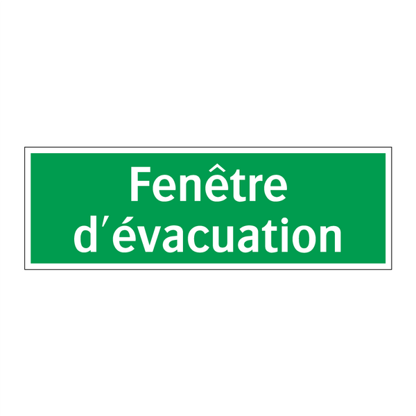 Fenêtre d'évacuation