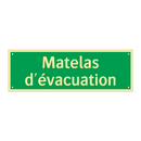 Matelas d'évacuation