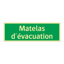 Matelas d'évacuation