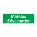 Matelas d'évacuation