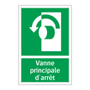 Vanne principale d'arrêt