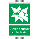 Ouvrir pousser sur le levier