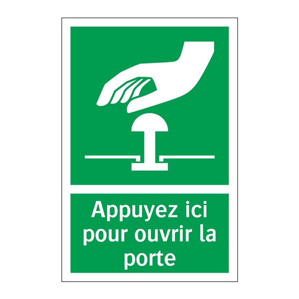 Appuyez ici pour ouvrir la porte