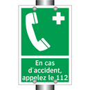 En cas d'accident, appelez le 112