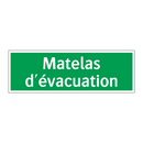 Matelas d'évacuation