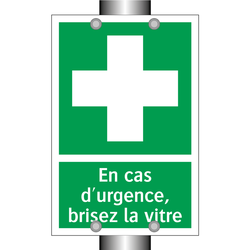 En cas d'urgence, brisez la vitre