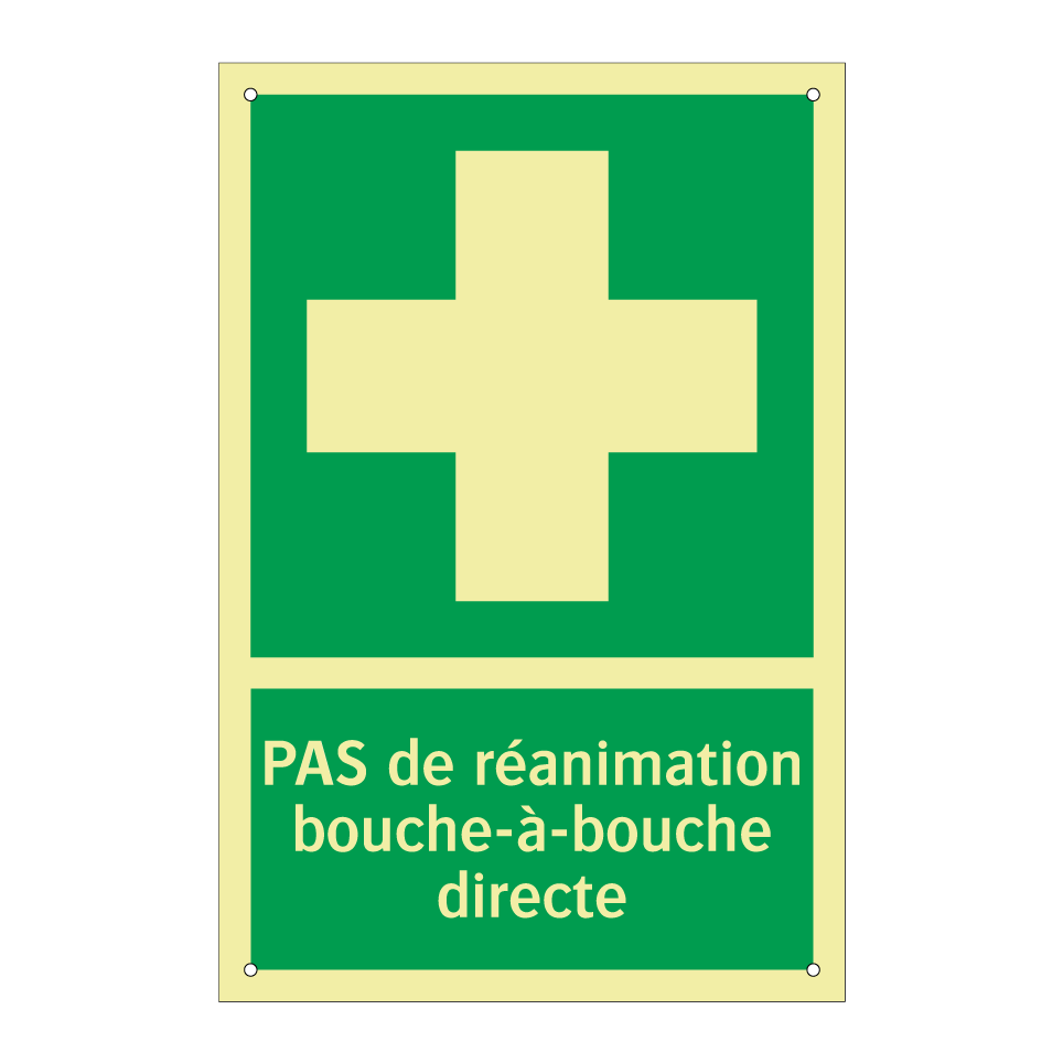 PAS de réanimation bouche-à-bouche directe