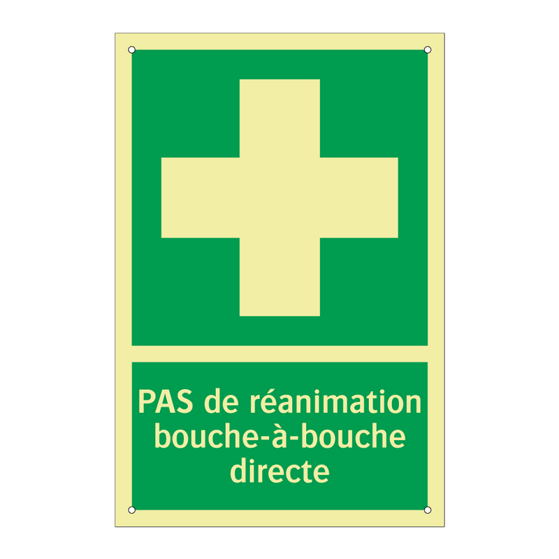 PAS de réanimation bouche-à-bouche directe