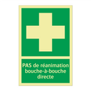 PAS de réanimation bouche-à-bouche directe