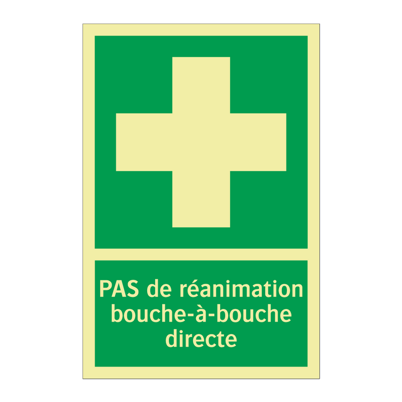 PAS de réanimation bouche-à-bouche directe